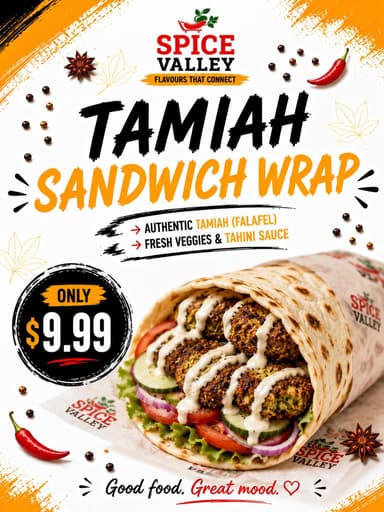 Tamiah Sandwich Wrap