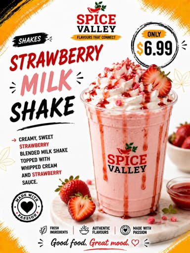 Strawberry Milk Shake