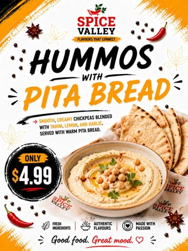 Hummus With Pita Bread