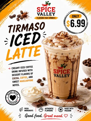Tiramisu Iced Latte